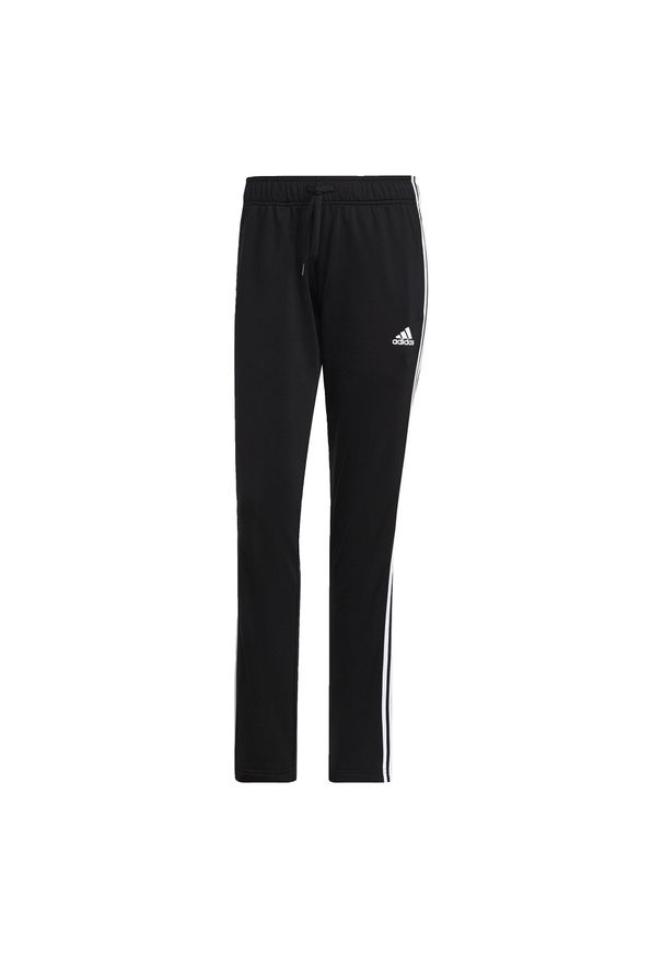 Adidas - Essentials Warm-Up 3-Stripes Track Pants. Kolor: czarny. Materiał: dresówka, materiał. Sport: fitness