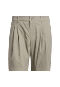 Adidas - Szorty Go-to Pleated 7-inch. Kolor: beżowy. Sport: golf