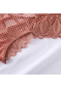 Intica - Majtki koronkowe z wysokim stanem modelujące sylwetkę Hiema. Stan: podwyższony. Kolor: czarny. Materiał: koronka. Wzór: koronka #4