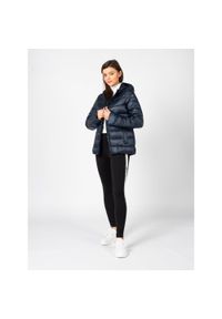 Champion - Kurtka turystyczna damska Down Jacket. Typ kołnierza: kaptur. Kolor: niebieski. Materiał: poliester