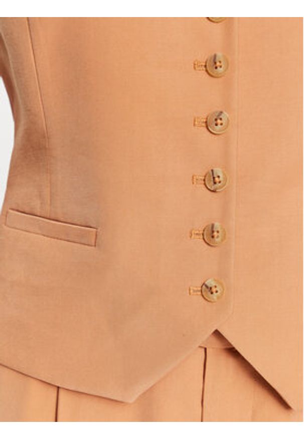 DKNY Kamizelka P3ET8R51 Pomarańczowy Regular Fit. Kolor: pomarańczowy. Materiał: wiskoza