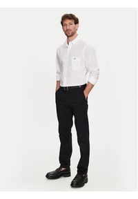 GANT - Gant Koszula Poplin 3000100 Biały Regular Fit. Kolor: biały. Materiał: bawełna #4