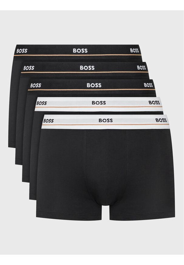 BOSS - Boss Komplet 5 par bokserek Essential 50475275 Czarny. Kolor: czarny. Materiał: bawełna