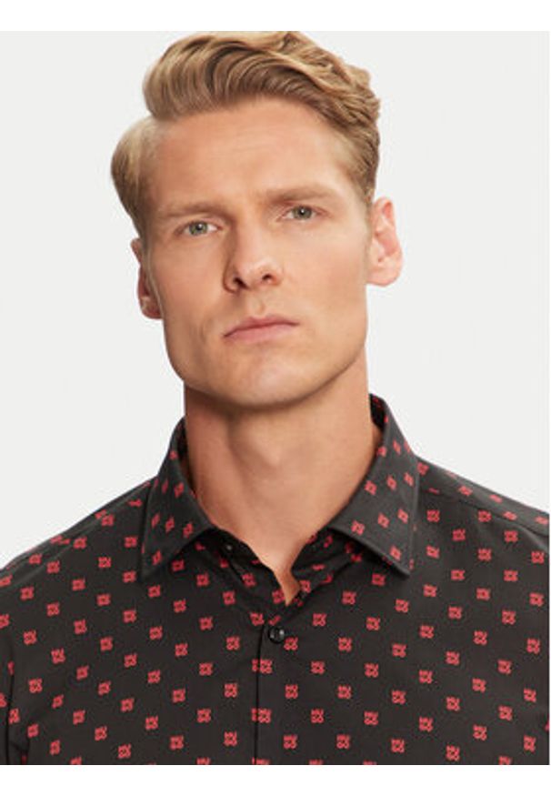 Hugo Koszula Kenno 50527863 Czarny Regular Fit. Kolor: czarny. Materiał: bawełna