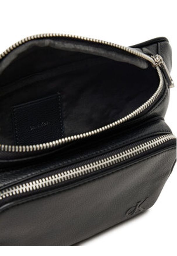 Calvin Klein Saszetka nerka Cargo Waistbag LV04D3130G Czarny. Kolor: czarny. Materiał: skóra