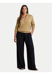 Lauren Ralph Lauren - LAUREN RALPH LAUREN Sweter 200P14056004 Beżowy Regular Fit. Kolor: beżowy. Materiał: bawełna #4