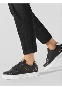 Versace Jeans Couture Sneakersy 75VA3SKC Czarny. Kolor: czarny