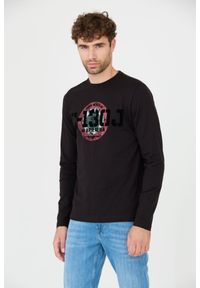 Aeronautica Militare - AERONAUTICA MILITARE Czarny męski bawełniany longsleeve, Rozmiar XXL. Kolor: czarny. Materiał: bawełna. Długość rękawa: długi rękaw #4