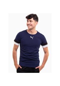 Puma - Koszulka piłkarska męska PUMA teamRISE Jersey. Kolor: czarny, niebieski, wielokolorowy. Materiał: jersey, poliester. Sport: piłka nożna
