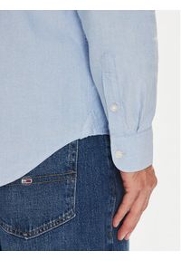 Tommy Jeans Koszula Essential DM0DM21690 Błękitny Regular Fit. Kolor: niebieski. Materiał: bawełna #4