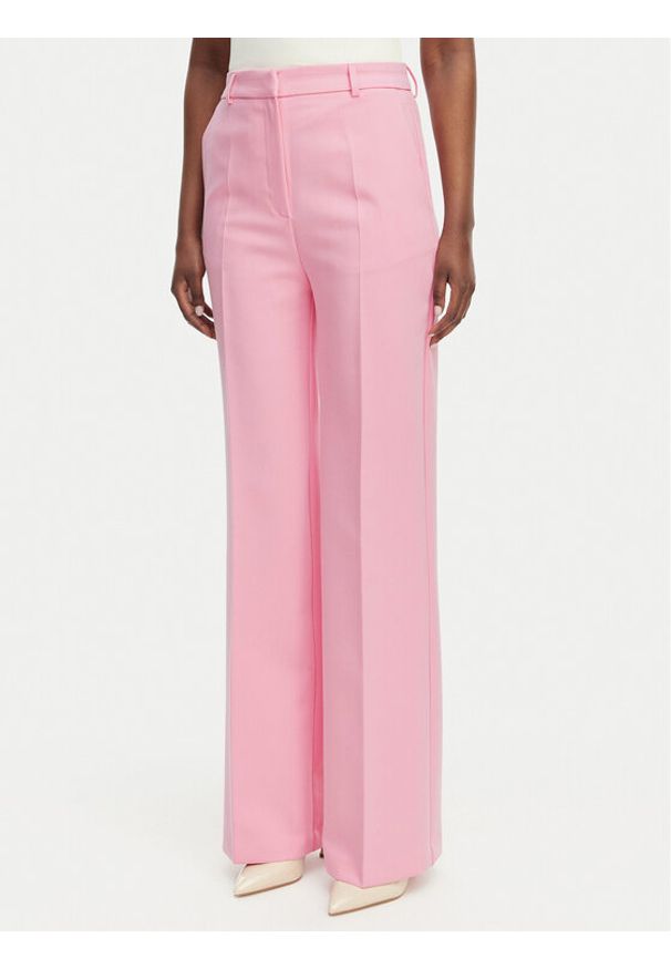 Morgan Spodnie materiałowe 261-PMAKI.F Różowy Regular Fit. Kolor: różowy. Materiał: syntetyk