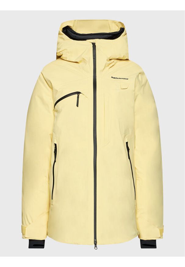 Peak Performance Kurtka narciarska Alpine G78245010 Żółty Regular Fit. Kolor: żółty. Materiał: syntetyk. Sport: narciarstwo