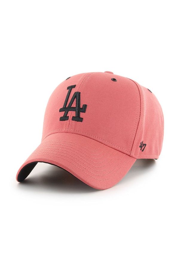 47 Brand - 47brand - Czapka. Kolor: różowy. Wzór: aplikacja