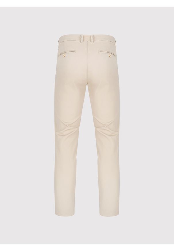 Pako Lorente - PAKO LORENTE - Beżowe spodnie męskie. Okazja: na co dzień. Kolor: beżowy. Materiał: bawełna, elastan. Sezon: wiosna. Styl: casual