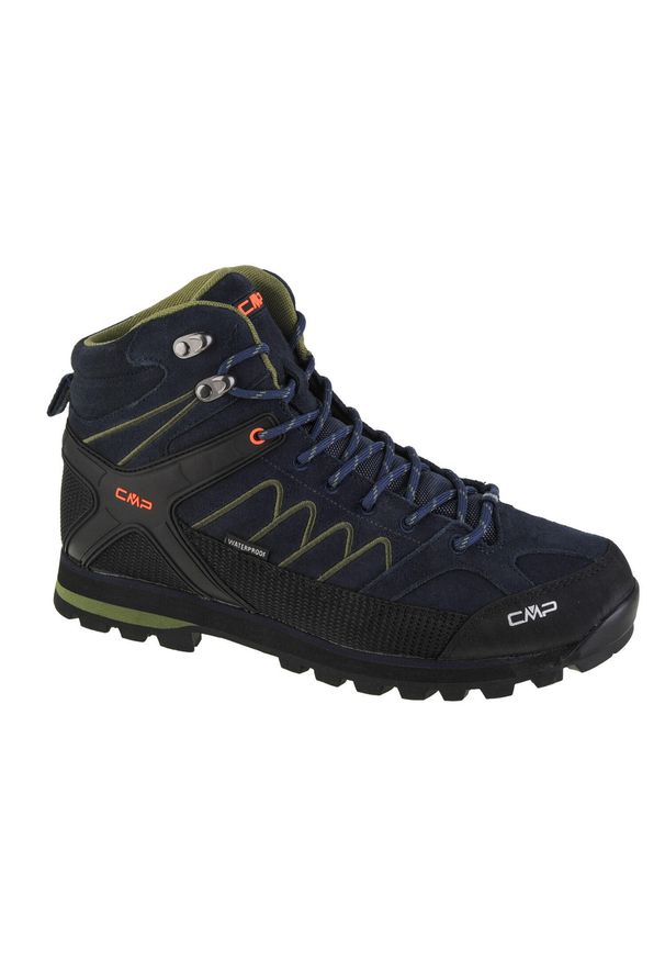 Buty trekkingowe męskie, CMP Moon Mid. Kolor: niebieski. Materiał: guma, materiał, skóra, syntetyk