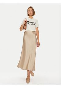 Weekend Max Mara T-Shirt Zirlo 2425976031600 Écru Regular Fit. Materiał: bawełna #3