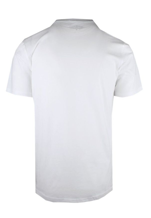 T-Shirt (Koszulka) Męska - Pako Jeans - Biała z Printem (Nadrukiem). Okazja: na co dzień. Kolor: biały. Materiał: bawełna. Wzór: nadruk. Styl: casual