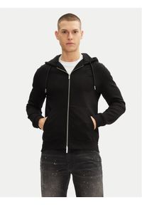 Karl Lagerfeld - KARL LAGERFELD Bluza 705751 500900 Czarny Regular Fit. Typ kołnierza: dekolt w karo. Kolor: czarny. Materiał: bawełna