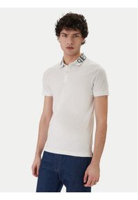 Guess Polo M6GP66 K3070 Biały Slim Fit. Typ kołnierza: polo. Kolor: biały. Materiał: bawełna #1