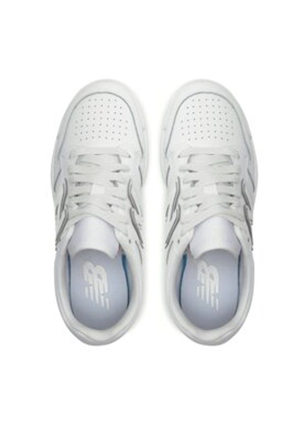 New Balance Sneakersy BB480L3W Biały. Kolor: biały. Materiał: skóra