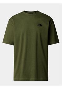The North Face T-Shirt Simple Dome NF0A87NR Zielony Oversize. Kolor: zielony. Materiał: bawełna #6