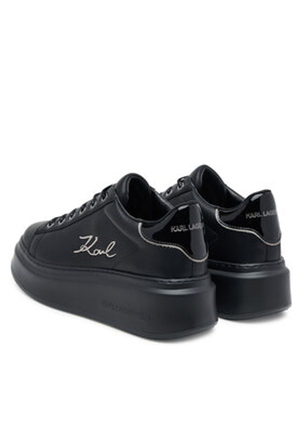 Karl Lagerfeld - KARL LAGERFELD Sneakersy Anakapri KL63513 Czarny. Kolor: czarny. Materiał: skóra