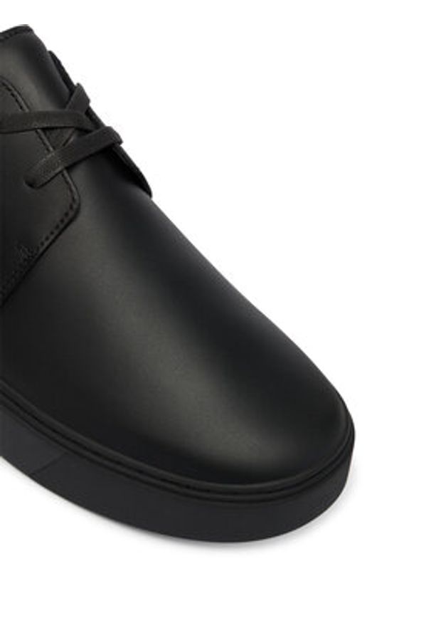 Calvin Klein Sneakersy Hybrid Clean Cup Derby Lth HM0HM02011 Czarny. Kolor: czarny. Materiał: skóra