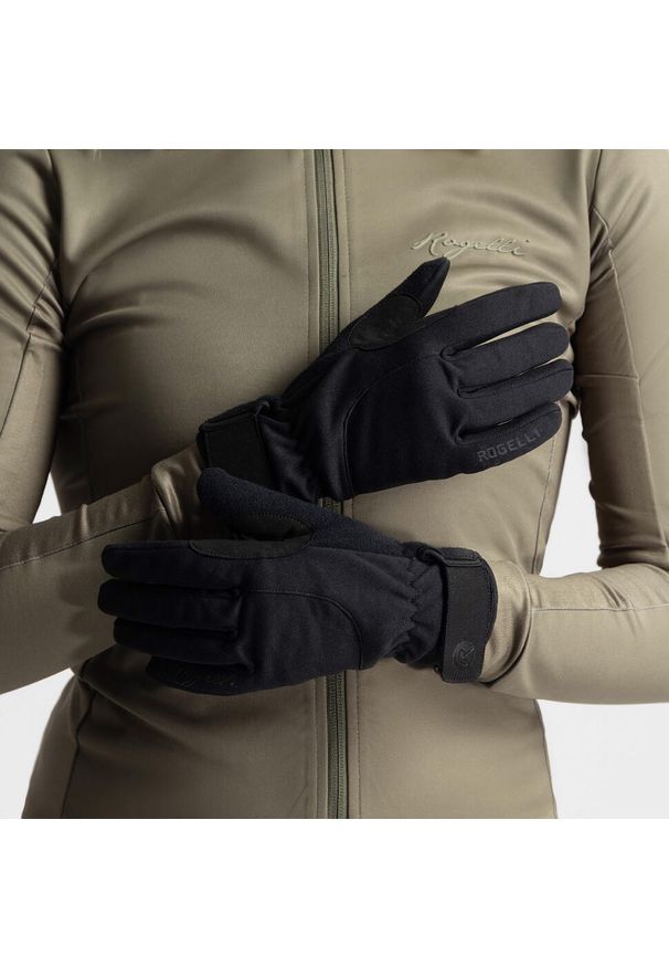 ROGELLI - Rękawiczki rowerowe zimowe damskie Rogelli Core II. Kolor: czarny. Sezon: zima. Sport: kolarstwo