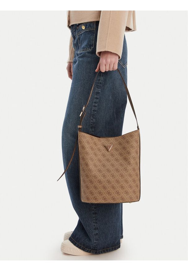 Guess Torebka HWSG69 74040 Brązowy. Kolor: brązowy. Materiał: skórzane