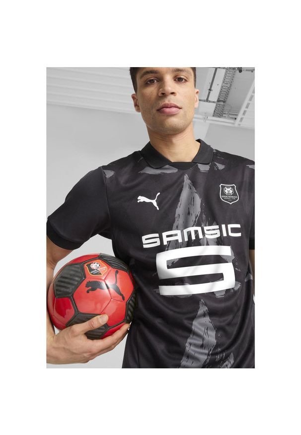 Puma - Męska trzecia koszulka Stade Rennais F.C. 24/25 PUMA Flat Dark Gray White Black. Kolor: biały, wielokolorowy, czarny, szary