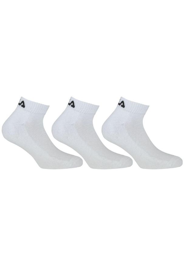 ZEAGLE - Skarpetki Unisex Fila 3 Pary Białe 39-42 - Komfort i Styl. Kolor: biały. Materiał: elastan, poliester, bawełna. Sport: fitness