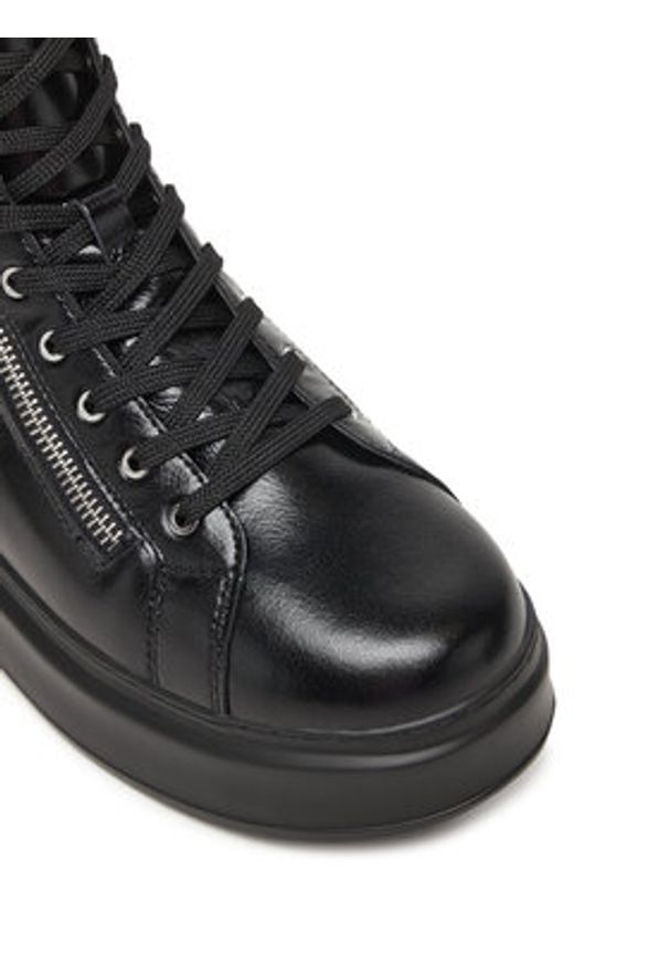 Karl Lagerfeld - KARL LAGERFELD Sneakersy KL63534 Czarny. Kolor: czarny. Materiał: skóra