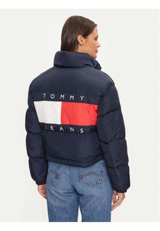 Tommy Jeans Kurtka puchowa Alaska DW0DW18820 Granatowy Relaxed Fit. Kolor: niebieski. Materiał: syntetyk