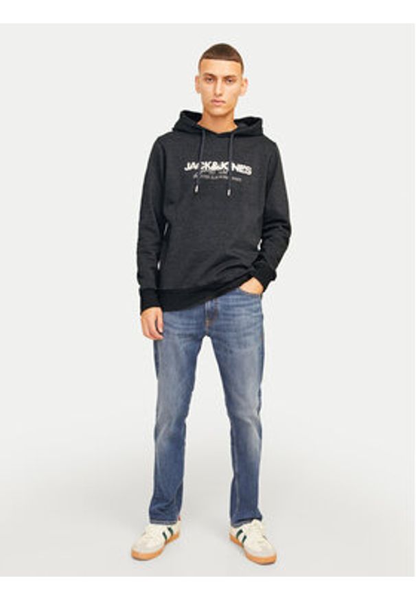 Jack & Jones - Jack&Jones Bluza Alvis 12256848 Czarny Standard Fit. Kolor: czarny. Materiał: syntetyk