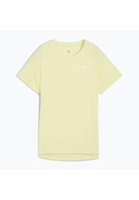 Puma - Koszulka do biegania damska PUMA Run Velocity Tee Poly. Kolor: żółty. Sport: bieganie
