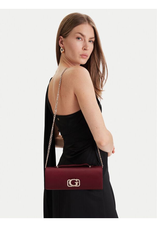 Guess Torebka Zalina Mini HWSE93 50720 Bordowy. Kolor: czerwony