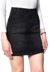 Lee - SPÓDNICA JEANSOWA LEE TAILORED A LINE SKIRT BLACK TYRO L38BCPJW 112108136. Materiał: jeans #6