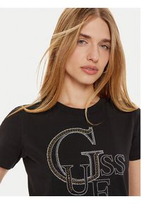 Guess T-Shirt W4BI16 I3Z14 Czarny Regular Fit. Kolor: czarny. Materiał: bawełna