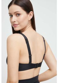 Puma biustonosz kąpielowy kolor czarny lekko usztywniona miseczka. Kolor: czarny. Materiał: skóra, materiał #2