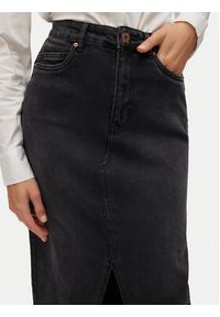 Vero Moda Spódnica jeansowa Veri 10295731 Czarny Regular Fit. Kolor: czarny. Materiał: bawełna #6