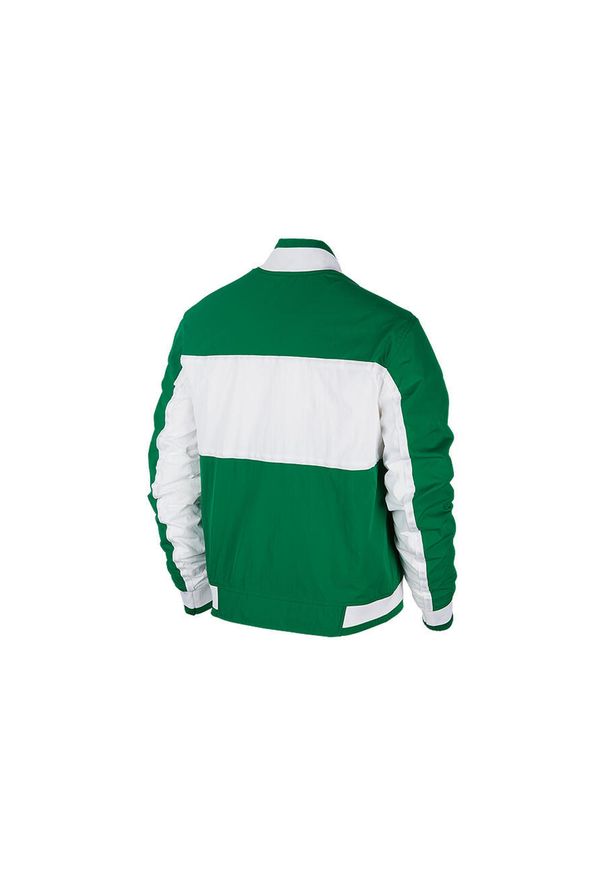 Nike - Kurtka męska nike nba boston celtics courtside icon jacket clover. Kolor: zielony. Materiał: nylon. Sport: bieganie
