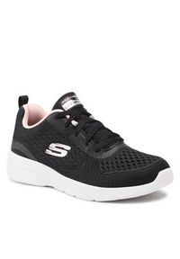 skechers - Skechers Sneakersy Hip Star 149544/BKPK Czarny. Kolor: czarny. Materiał: materiał