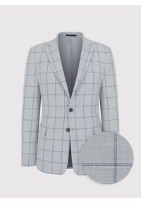 Pako Lorente - PAKO LORENTE – Szara marynarka casualowa. Okazja: na co dzień. Kolor: szary. Materiał: bawełna, poliester, wełna. Styl: casual