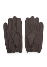 Wittchen - Męskie rękawiczki skórzane samochodowe ciemny brąz. Kolor: brązowy. Materiał: skóra. Sezon: wiosna, jesień, zima. Styl: rockowy, klasyczny, elegancki #2