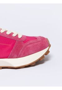 Big-Star - Sneakersy damskie z zamszowymi wstawkami różowe NN274961 602. Okazja: na spacer. Kolor: różowy. Materiał: zamsz. Sport: turystyka piesza #5