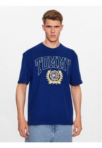 Tommy Jeans T-Shirt DM0DM16832 Niebieski Relaxed Fit. Kolor: niebieski. Materiał: bawełna #1