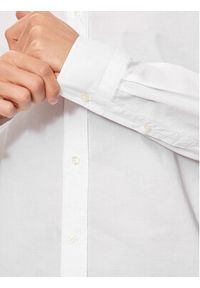 GANT - Gant Koszula Poplin 3000102 Biały Slim Fit. Kolor: biały. Materiał: bawełna #5