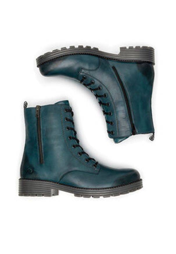 Remonte Trzewiki D0W71-12 Niebieski. Kolor: niebieski. Materiał: skóra