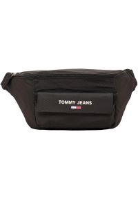 TOMMY HILFIGER - Torba Tommy Jeans Essential Bumbag, Mężczyźni. Kolor: czarny. Materiał: jeans. Sport: fitness