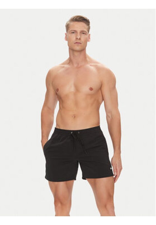 Quiksilver Szorty kąpielowe Everyday Solid Volley EQYJV04120 Czarny Regular Fit. Kolor: czarny. Materiał: syntetyk